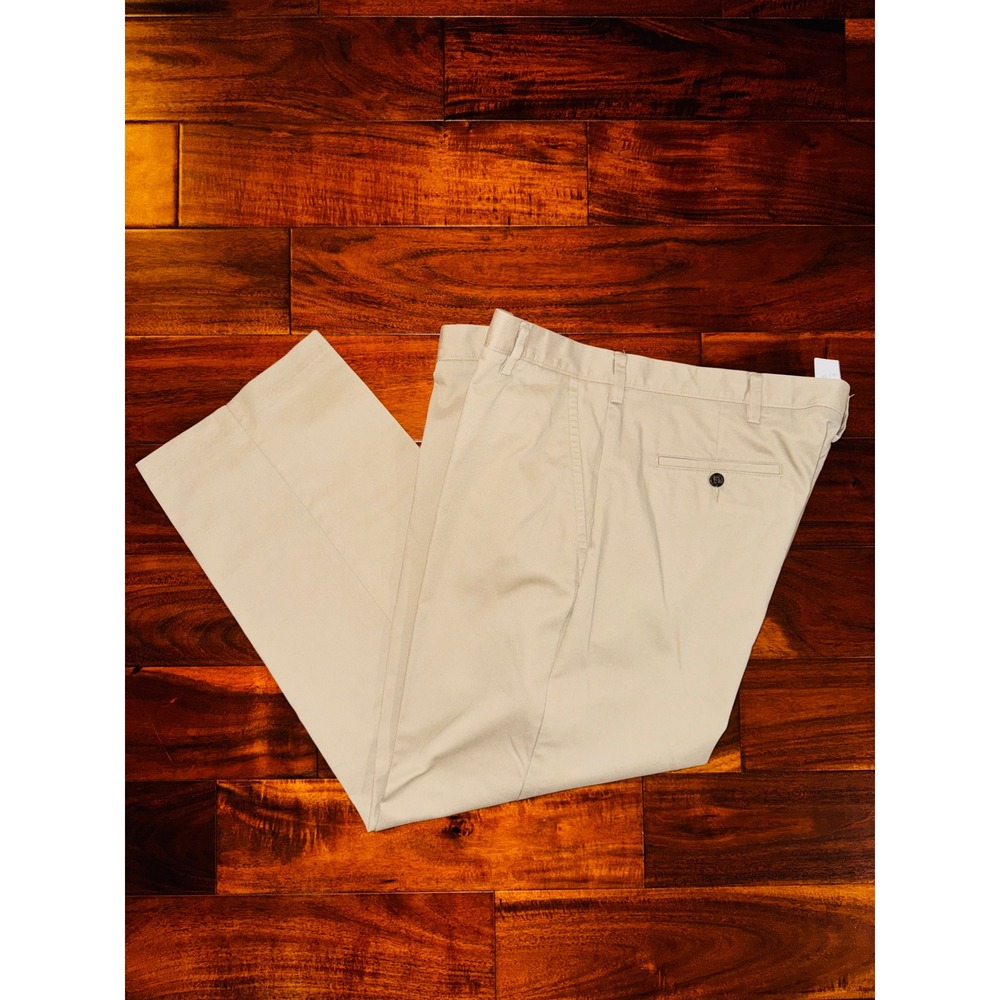 Dockers Chino Pants Mens 40x30 Tan  Khaki Cotton Blend Straight Leg